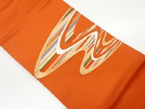 曲線模様織出し名古屋帯